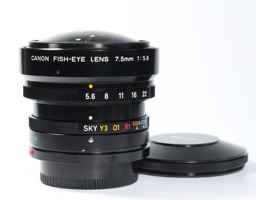 Canon fish eye lens 5mm - 7.5mm, /