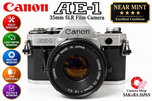 Canon argento con - ae-1, 50